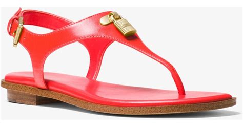 michael michael kors mira leather sandal|michael kors closed toe sandals.